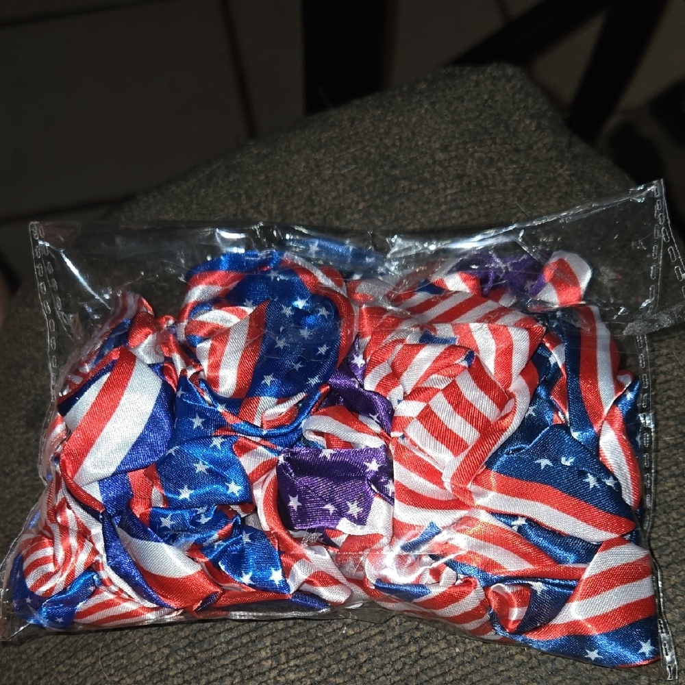 Patriotic Hair Scrunchies Set